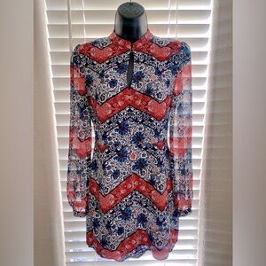 Express Long Sleeved Paisley Prjnted Romper